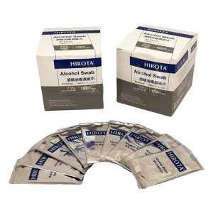 Hirota Alcohol Swab 75% 酒精獨立包裝消毒濕紙巾 16x14cm,100片/盒 Hirota Alcohol Swab 75% 酒精獨立包裝消毒濕紙巾 16x14cm,100片/盒